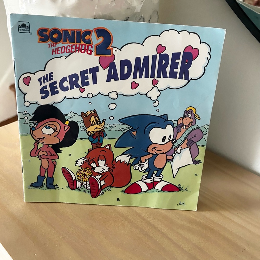Vintage 1994 Sonic the Hedgehog 2: The Secret Admirer Book
